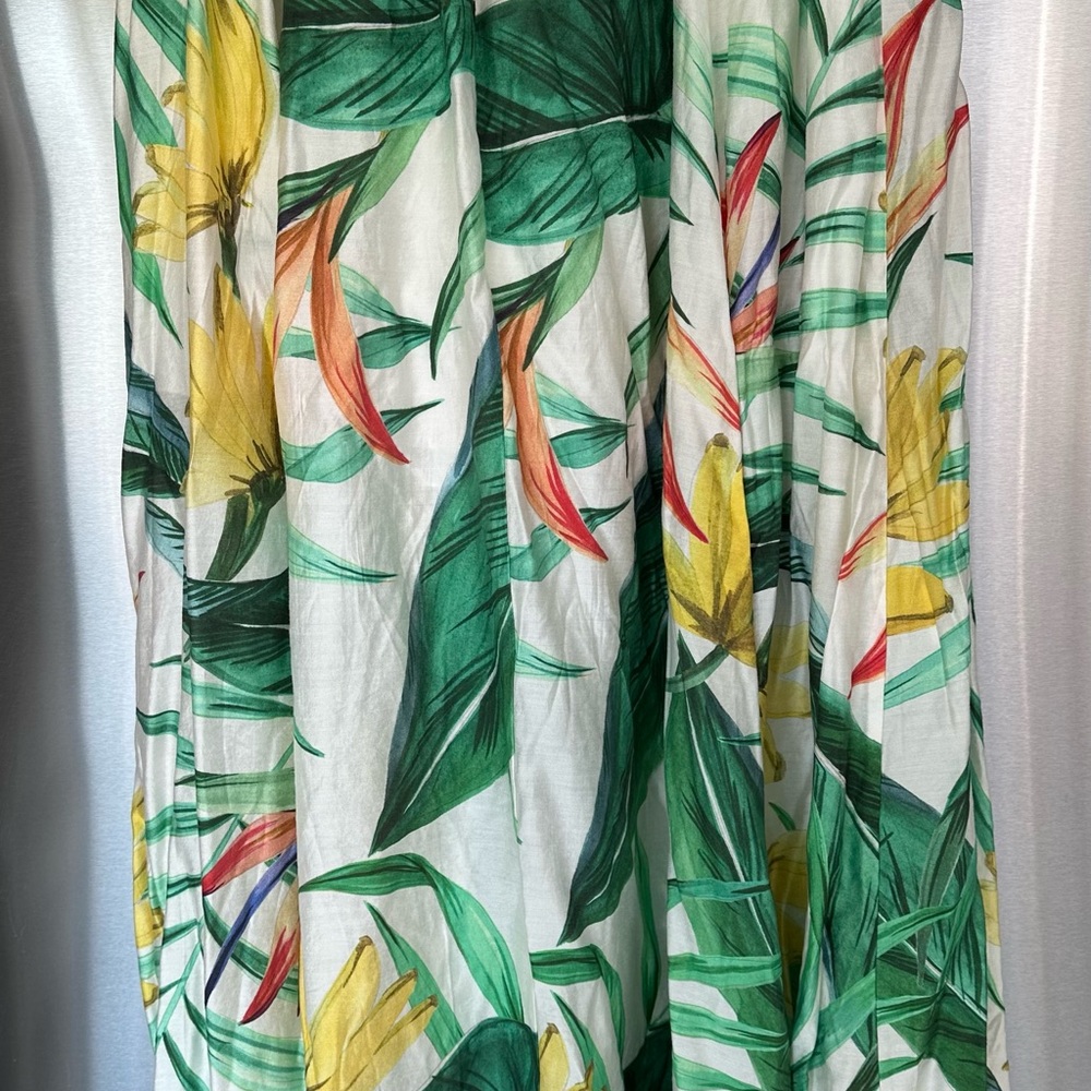 NWOT H&M Tropical Print Maxi Skirt M - Picture 7 of 9